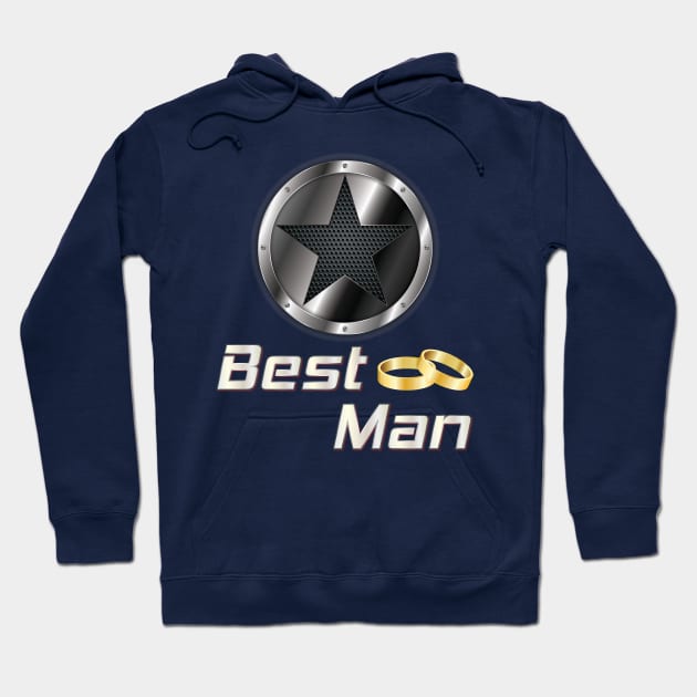 Best Man of Bride and Groom Hoodie by Persius Vagg